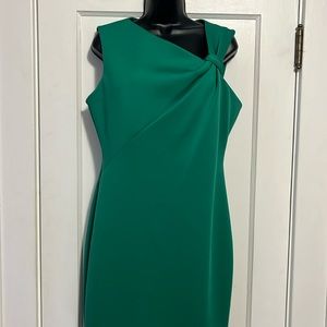 Calvin Klein Sheath Green Dress NWT Size 12